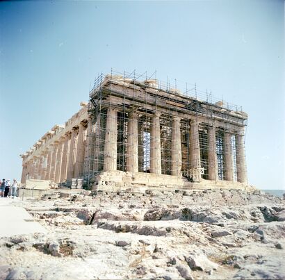 acropolis under reno(vation) - a Photographic Art Artowrk by LMR (luke marcus rosen)